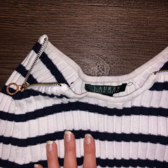 Stripped Ralph Lauren zipper shirt - Picture 2 of 4